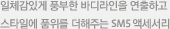 일체감있게 풍부한 바디라인을 연출하고 스타일에 품위를 더해주는 SM5 액세서리